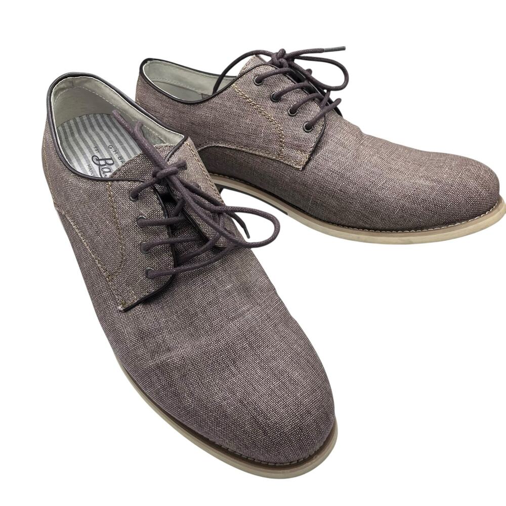 G.H. Bass Men’s Oxford Loafers 9.5 Textured Fabric Uppers “Liam” Style